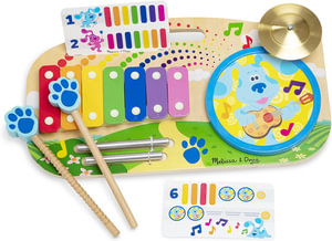 Blues Clues & You! Wooden Music Maker Board : 5 Instruments - Melissa & Doug