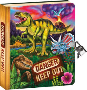 Lock & Key Diary for Kids: Dinosaur - Mindware