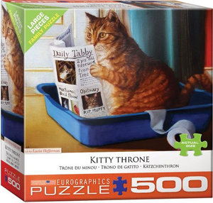 Kitty Throne : 500-Piece Jigsaw Puzzle - Lucia Heffernan