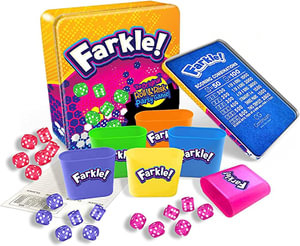 Deluxe Farkle! Fun Cup & Dice : The Worlds Favoite Classic Push Your Luck Dice Game - Continuum Games