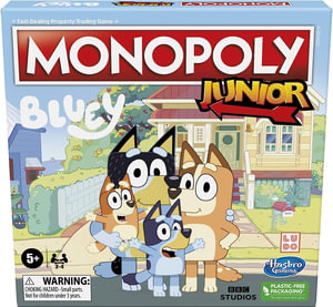 Monopoly Junior: Bluey - Board Game for Kids Ages 5+ : Monopoly - Hasbro