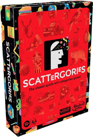 Scattergories (New Edition) - Party Game : The Classic Quick-Wit Categories Game! - Hasbro