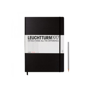 Leuchtturm1917 Notebook A4 Master Classic Lined Hardcover - Black : Leuchtturm 1917  - Leuchtturm1917