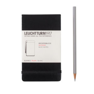 A6 Reporter Notepad Pocket A6 Plain - Black  : Leuchtturm1917 - Leuchtturm1917