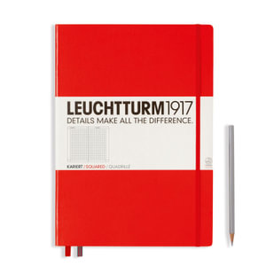 A4+ Notebook Squared Hardcover - Red : Leuchtturm1917 - Leuchtturm1917