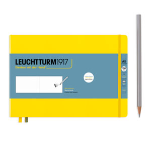 Leuchtturm1917 - Sketchbooks 150g/ &#x33A1; paper, Medium Landscape A5, 112p., Lemon : Leuchtturm1917 - Leuchtturm1917