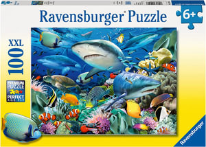 Shark Reef - Puzzle : 100-Piece Jigsaw Puzzle - Ravensburger