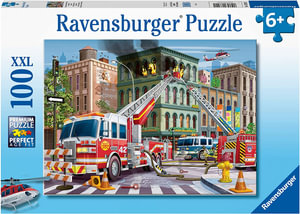 Fire Truck Rescue - Puzzle For Kids : 100-Piece Jigsaw Puzzle - Ravensburger