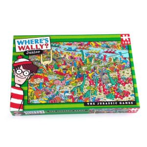 Where's Wally? Junior : The Jurassic Games : 100 Piece Jigsaw Puzzle - Paul Lamond Games