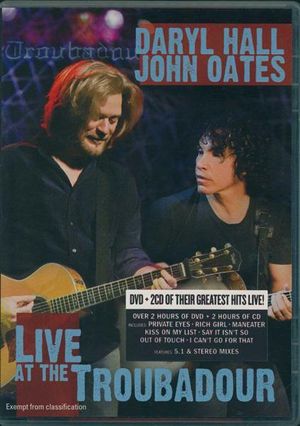 Daryl Hall & John Oates : Live At The Troubadour : 2 Disc Set - Conor McAnally