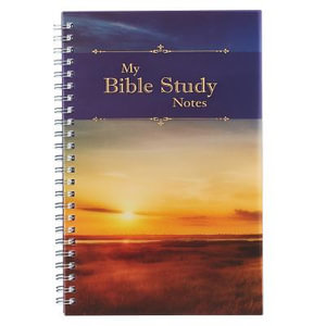 Notebook Wirebound My Bible Study Notes - Christian Art Gifts