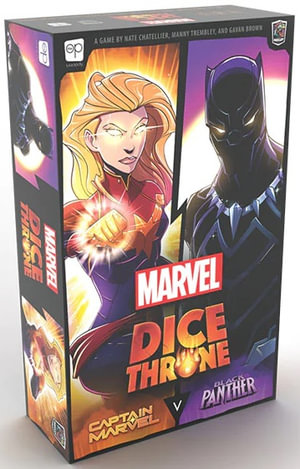  Marvel Dice Throne: Captain Marvel v. Black Panther - Hero Box 1 - Fast-Playing, Dice-Rolling Combat Game - The Op