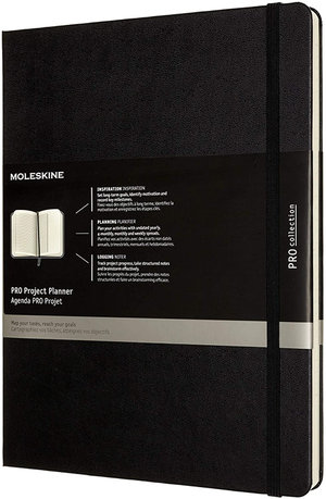 Moleskine PRO : Extra Large Project Planner, Black : Hardcover - Moleskine