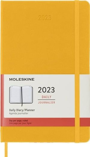 Moleskine: 2023 Daily Diary/ Planner, Large, Hardcover, Orange Yellow - Moleskine