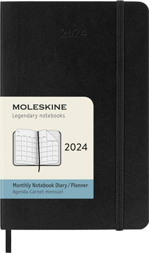 Moleskine 2024 Monthly Planner 12m Pocket Black Soft Cover By   Moleskine 2024 Monthly Planner 12m Pocket Black Soft Cover 