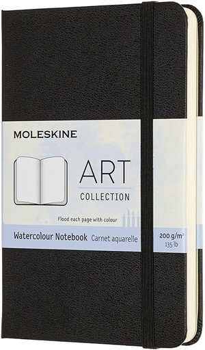 Moleskine Art : Pocket Watercolour Notebook, Black : Hardcover - Moleskine