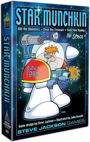 Star Munchkin - Core Set Game : Boxed game with 168 cards, rules, and die. - Steve Jackson Games