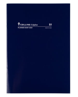 Collins Colplan Planner - 2021 Calendar Year Diary - A4 - Blue : Calendar Year Diary - Product Code - 51.C59-21 - Collins Debden