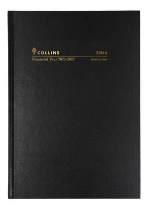 Collins  -  22-23 Financial Year Diary -   A5 Week to View(9am-5pm, hourly) - Black