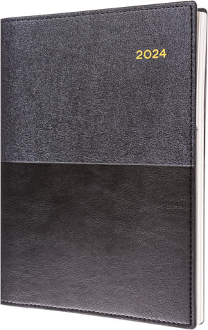 Collins Vanessa: 2024 Diary - Day to Page, Size A5 - Black : 185.V99-24 - Collins Debden