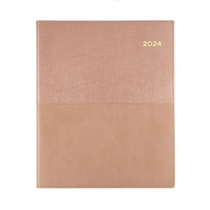 Collins Vanessa - 2024 Diary - Week to View, Size Quarto, Rose Gold : 325.V49-24 - Collins Debden