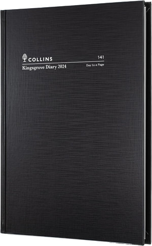 Collins Kingsgrove: 2024 Diary - Day to Page, Size A4 - Black : 141.P99-24 - Collins Debden