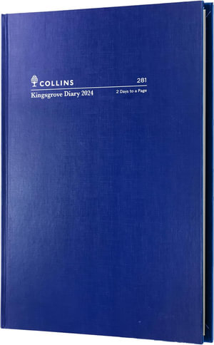 Collins Kingsgrove: 2024 Diary - 2 Days to a Page, Size A5 - Blue : 281.P59-24 - Collins Debden