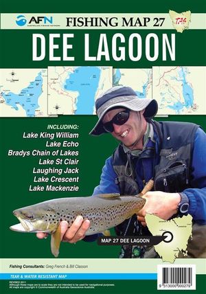 Tasmania Dee Lagoon : AFN Map 27 : AFN Fishing Maps - Bill Classon