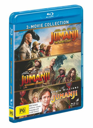 3 Movie Collection Jumanji by Dwayne Johnson The Next Level