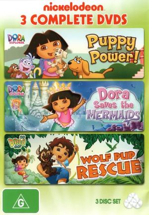 Nickelodeon : 3 Complete DVDs (Dora the Explorer: Puppy Power! / Dora the Explorer: Dora Saves the Mermaids / Go Diego Go!: Wolf Pup Rescue) - Regan Mizrahi