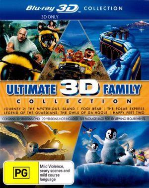 Ultimate 3D Family Collection (Journey 2 / Yogi Bear (2010) / The Polar Express / Legend of the Guardians / Happy Feet Two) (3D Blu-ray) - Leslie Zemeckis