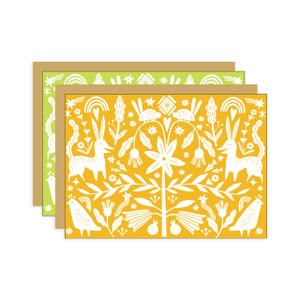 Hello Lucky - Boxed Card Set - Otomi Blank Mixed - Set of 6 : Boxed Card Set - Otomi Blank Mixed - Set of 6 - Hello!Lucky