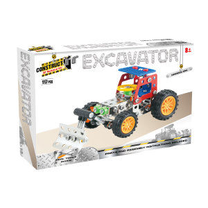 Construct-It! - Excavator : 117-Piece Metal Building Set - BMS Brands