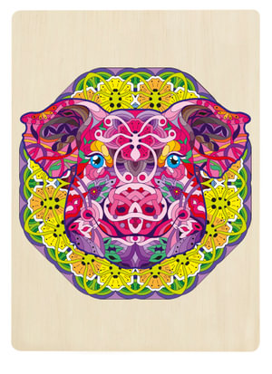 Pig - Wooden Puzzle : 121-Piece Wooden Puzzle - Puzzle Master