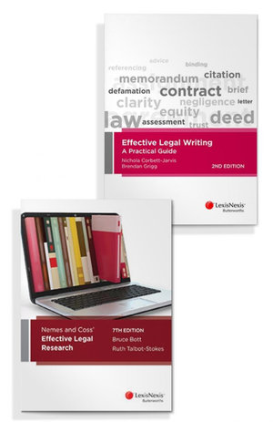 Effective Legal Writing : A Practical Guide, 2nd edition and Nemes & Coss' Effective Legal Research, 7th edition (Bundle)