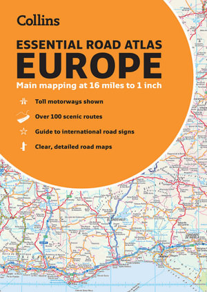 2022 Collins Essential Road Atlas Europe [New Edition] - Collins Maps