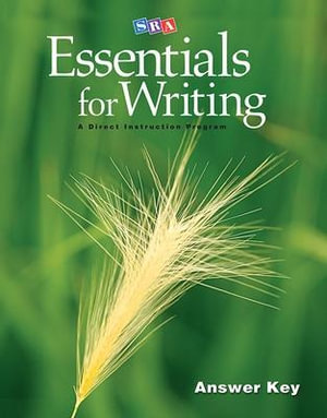 SRA Essentials for Writing Answer Key : EXPRESSIVE WRITING - Siegfried Engelmann