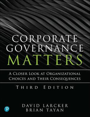 Corporate Governance Matters - David Larcker