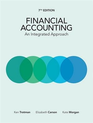 Financial Accounting by Ken Trotman | 7th edition - An Integrated ...