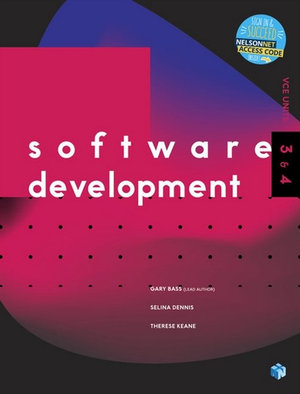 Software Development VCE Units 3 & 4 Student Book With 1 Code Access ...