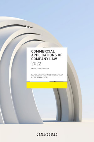 Commercial Applications of Company Law 2022 : 23rd Edition - Pamela Hanrahan