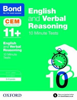 Bond 11+ : English & Verbal Reasoning 10 Minute Tests 8-9 years - Michellejoy Hughes