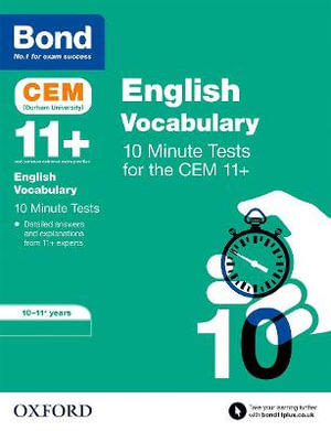 Bond 11+ : CEM Vocabulary 10 Minute Tests: 10-11 Years - Christine Jenkins