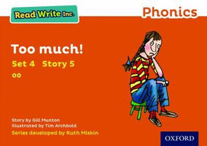 Read Write Inc Phonics : Orange Set 4 Storybook 5 Too Much! - Gill Munton