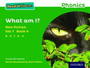 Read Write Inc Phonics : Green Set 1 Non-fiction 4 What Am I? - Gill Munton