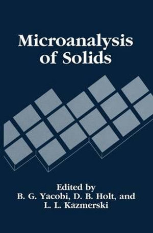 Microanalysis of Solids - B. Ed. Yacobi