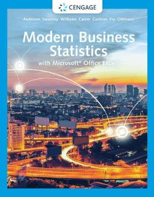 Modern Business Statistics with Microsoft® Excel® : 7th Edition - David Anderson