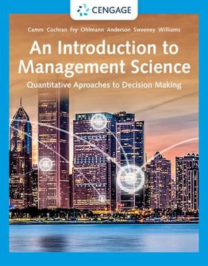 An Introduction to Management Science : Quantitative Approaches to  Decision Making - David Anderson