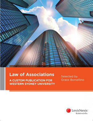 Law of Associations : A Custom Publication for Western Sydney University - Grace Borsellino