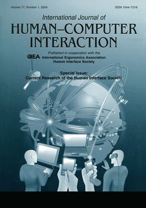 Current Research of the Human Interface Society : A Special Issue of the international Journal of Human-computer Interaction - Osamu Katai